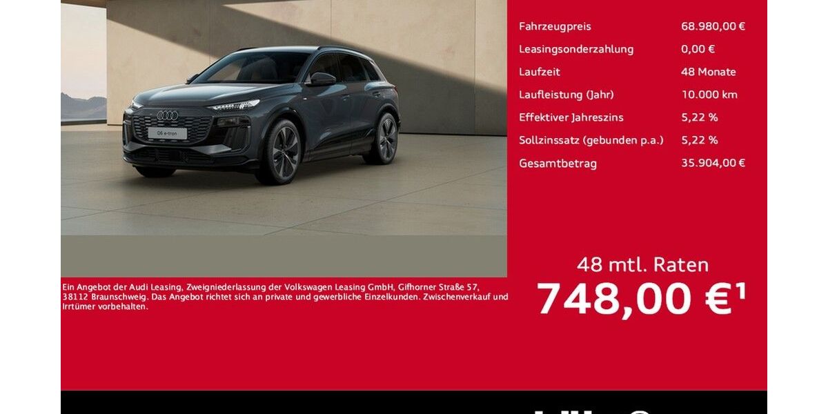 Audi Q6 e-tron 11.178 km 68.980 &euro; Koblenz 56070