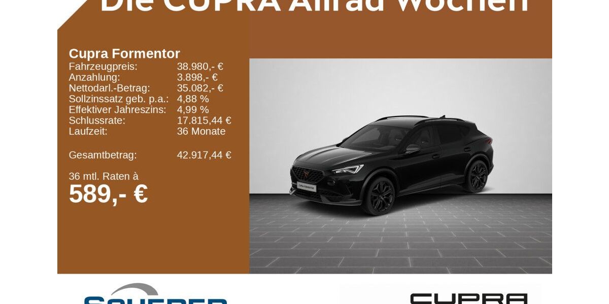 Cupra Formentor 39.190 km 38.980 &euro; Mayen 56727