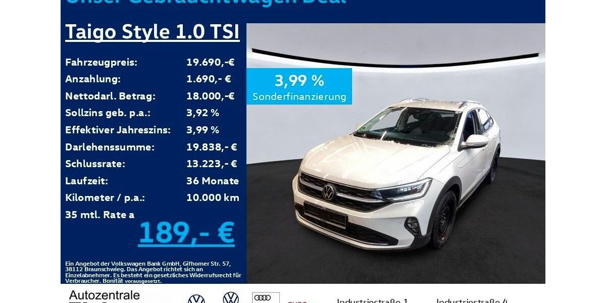 VW Taigo 31.700 km 19.690 &euro; Heiligenroth 56412